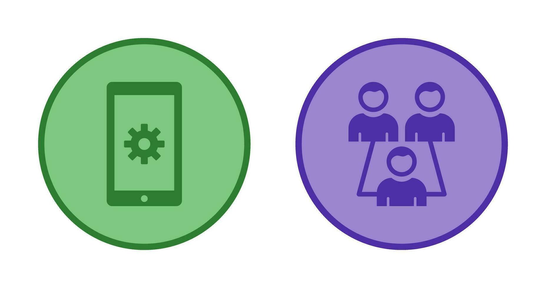 Network Settings and Connected Users Icon vector