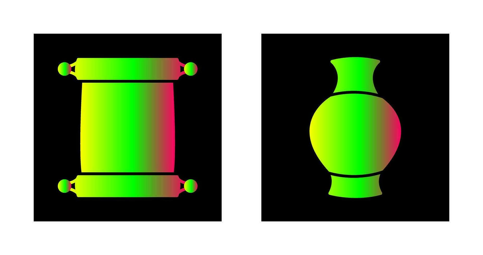 Scroll of Paper and Antique Icon vector