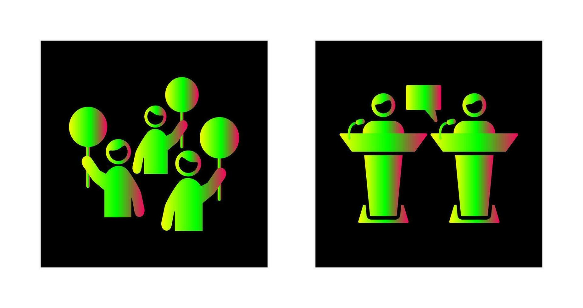Protest and Debate Icon vector