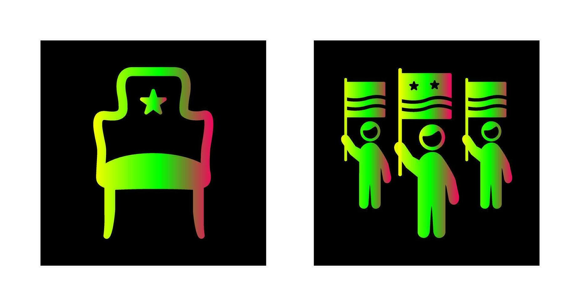 Seat and Campaign Icon vector