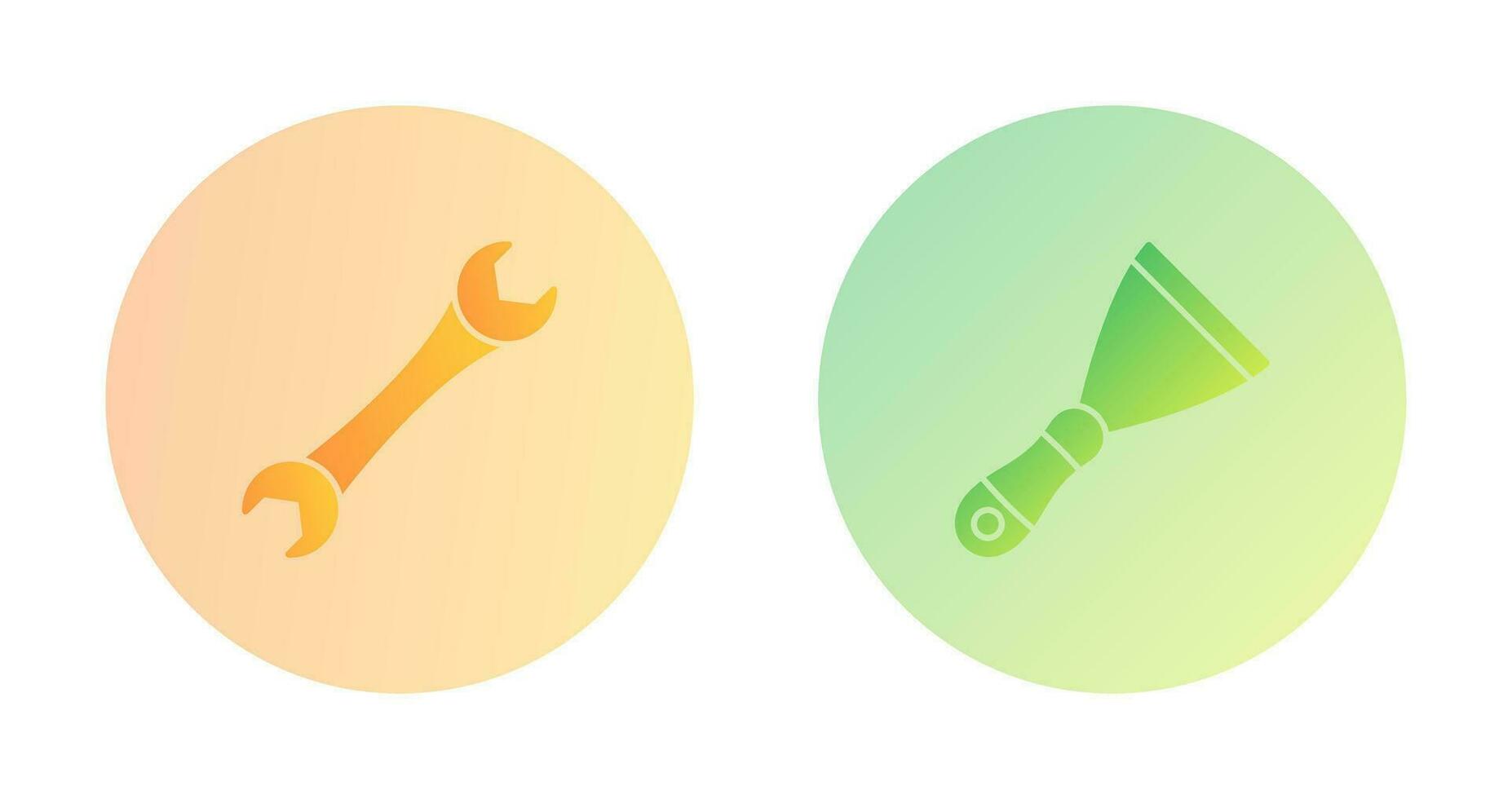 Spanner and Spatula Icon vector