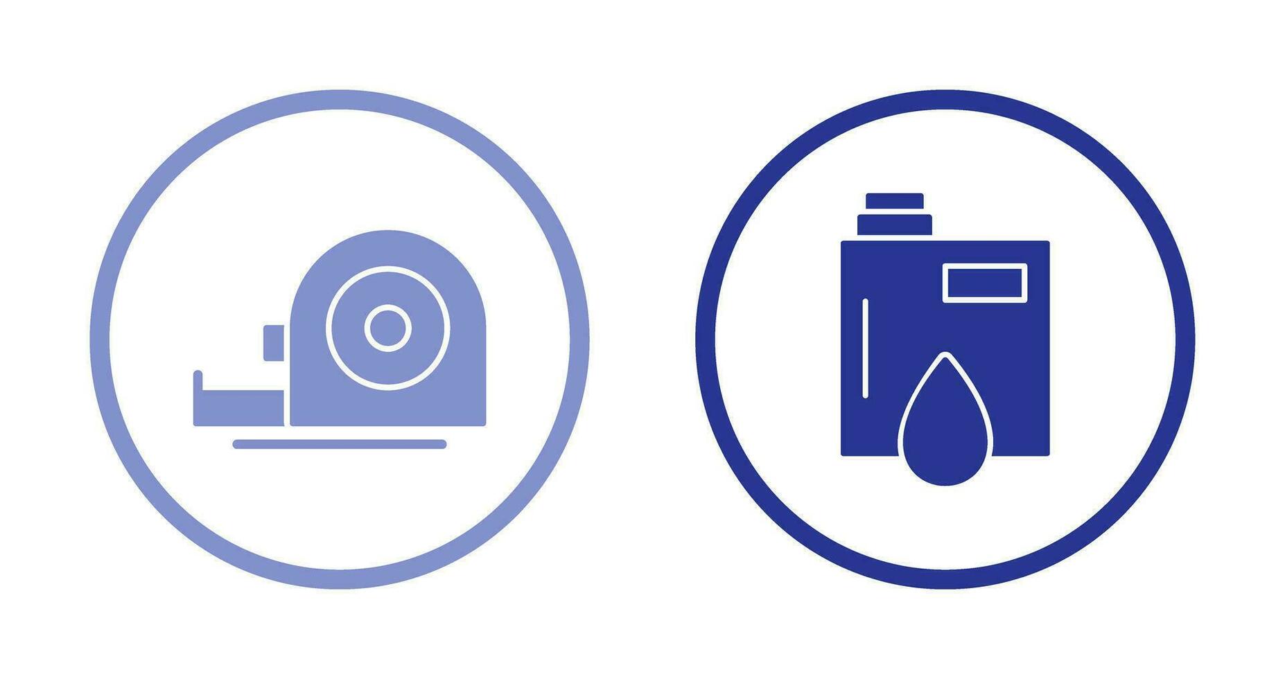 Measuring Tape and Petroleum Icon vector