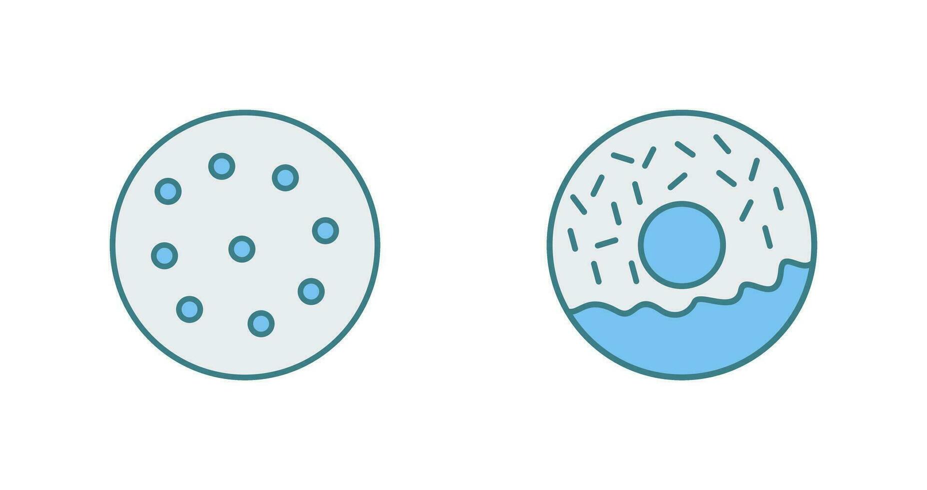 cookie and doughnut Icon vector