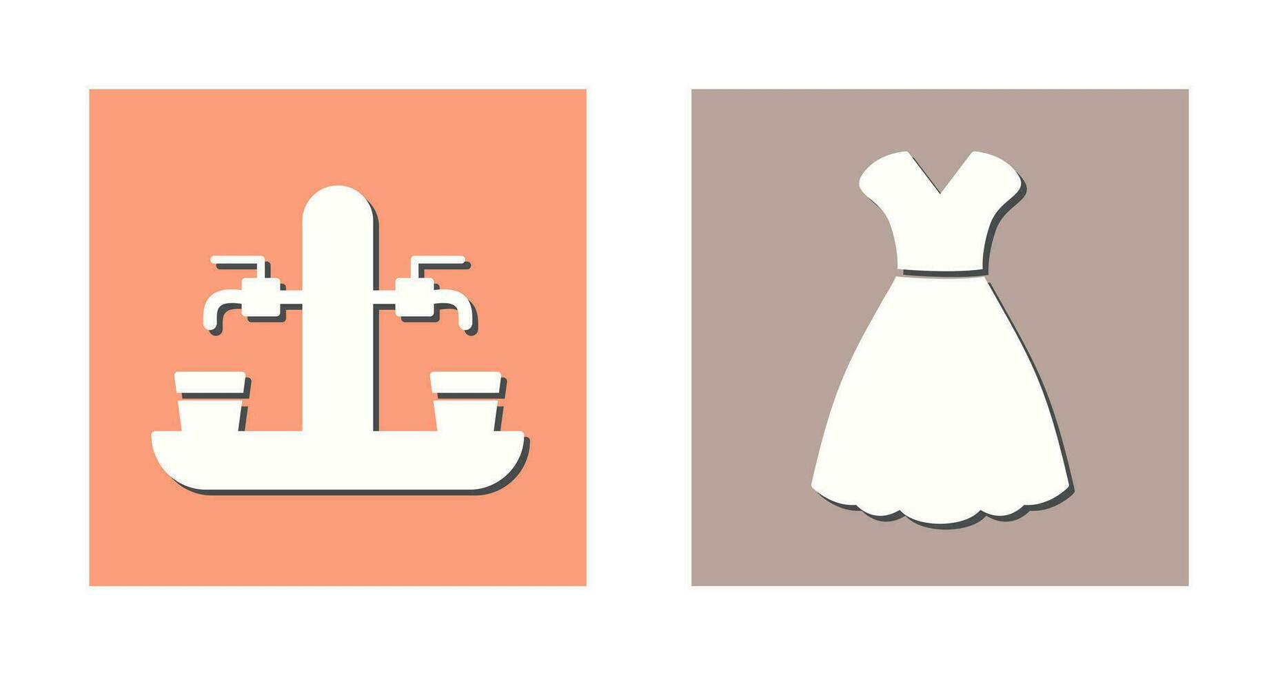 Beer Tap and Woman Dress Icon vector