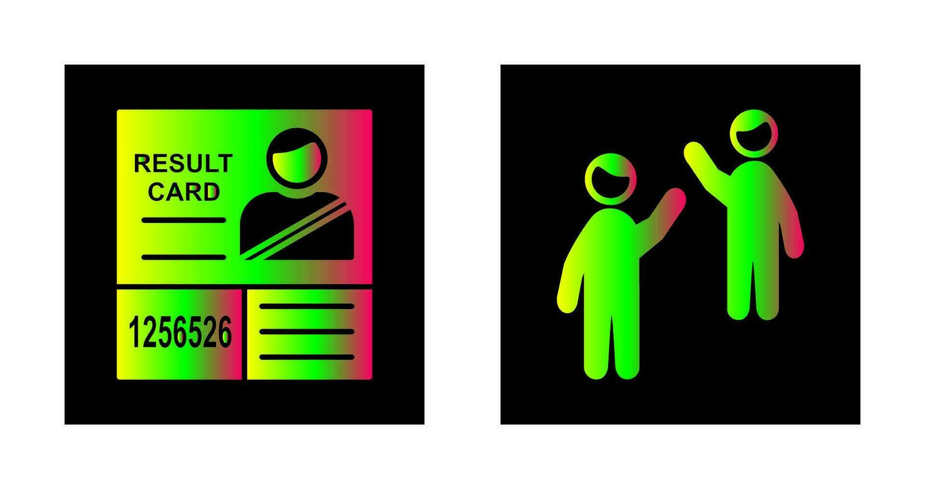 Candidate Results and Waing to people Icon vector