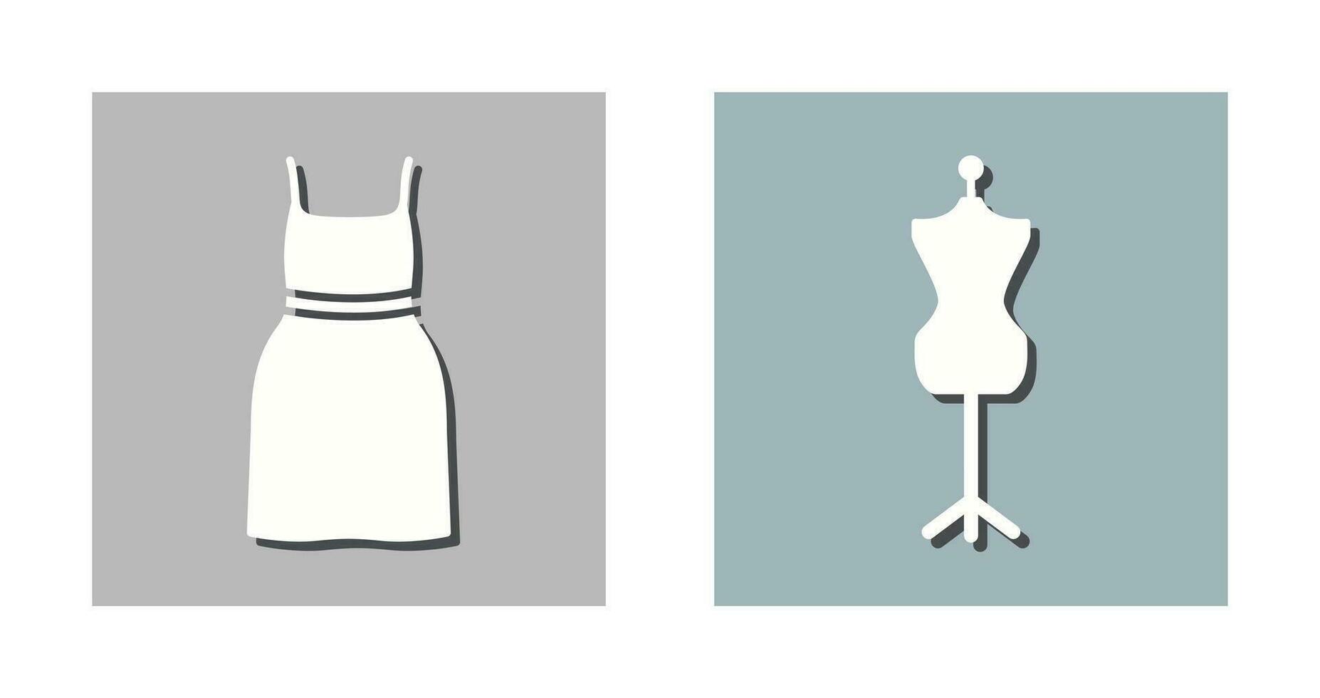 Cocktail Dress and Dress Holder Icon vector