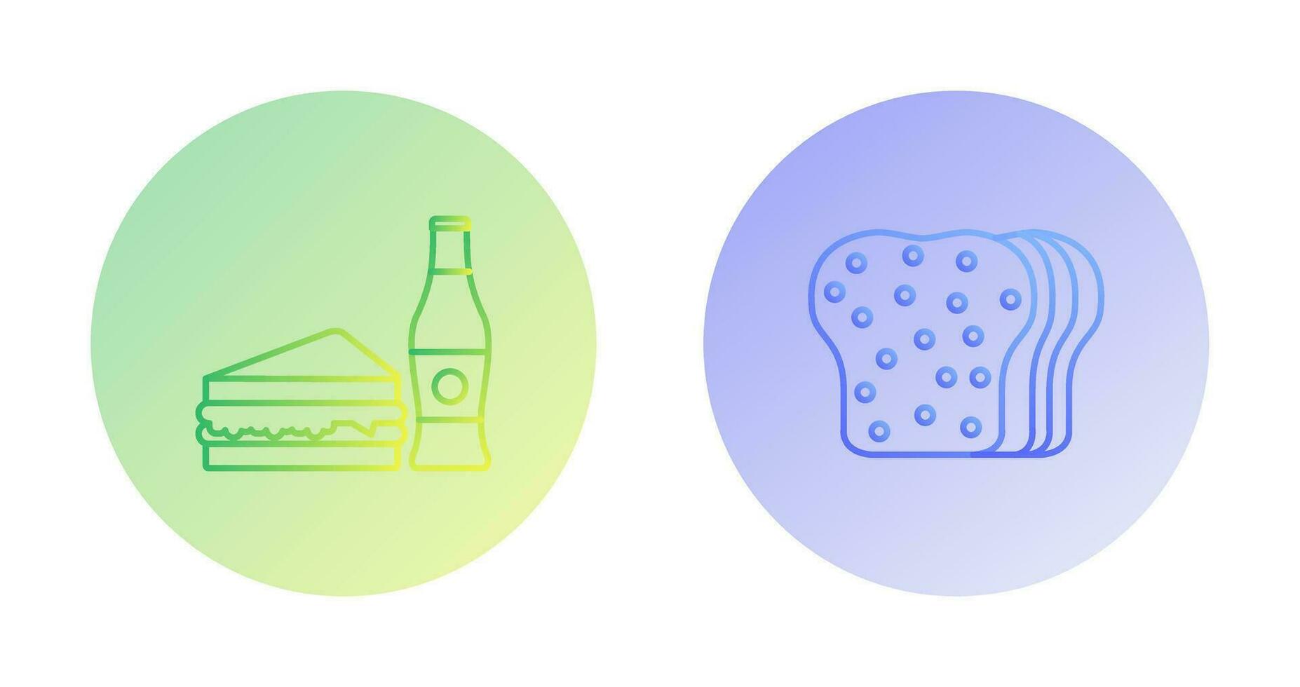 Junk Food and Bread Icon vector