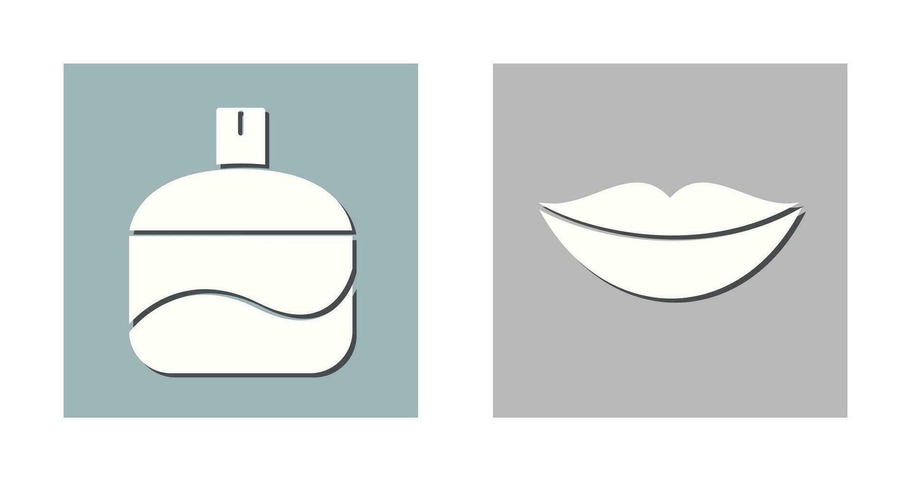 Fragrance and Lips Icon vector