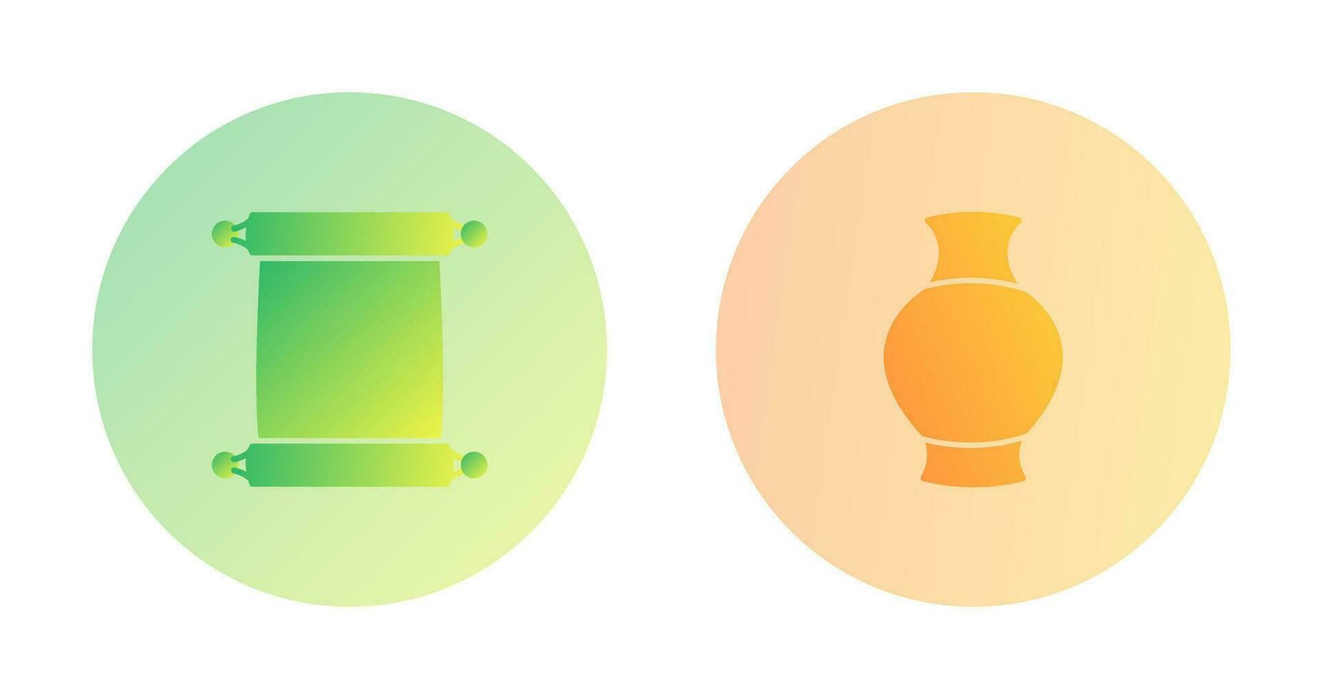 Scroll of Paper and Antique Icon vector