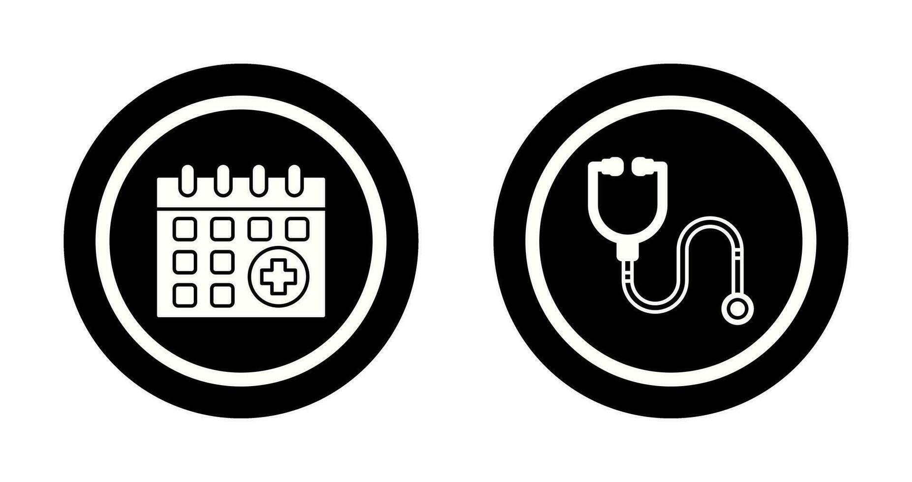 Calender and healthcare Icon vector