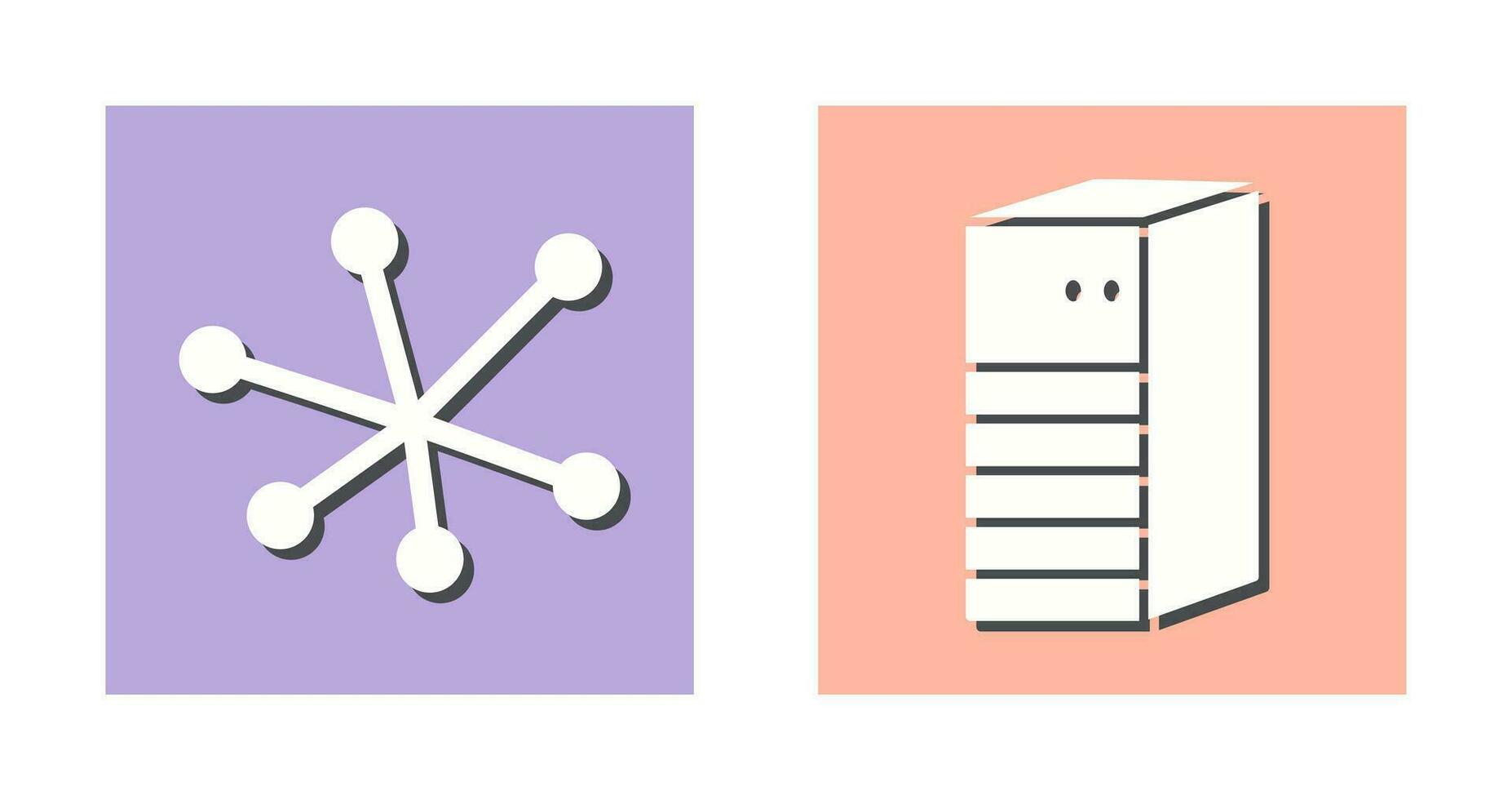 Internet and Server Network Icon vector