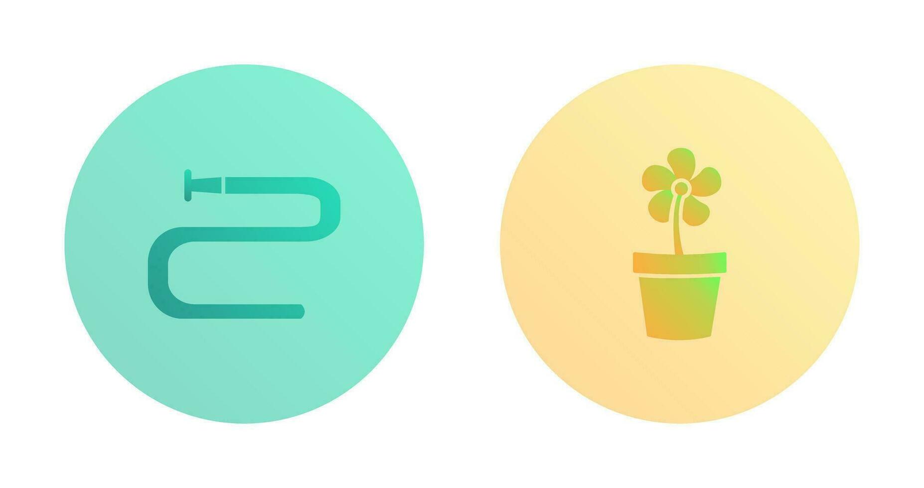 Water Pipe and Lower Pot Icon vector