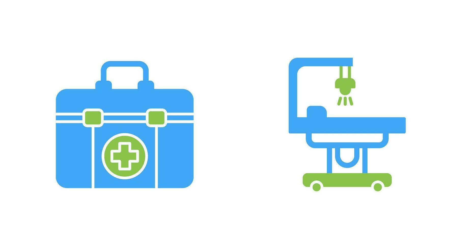 First Aid Kit and operating Room Icon vector