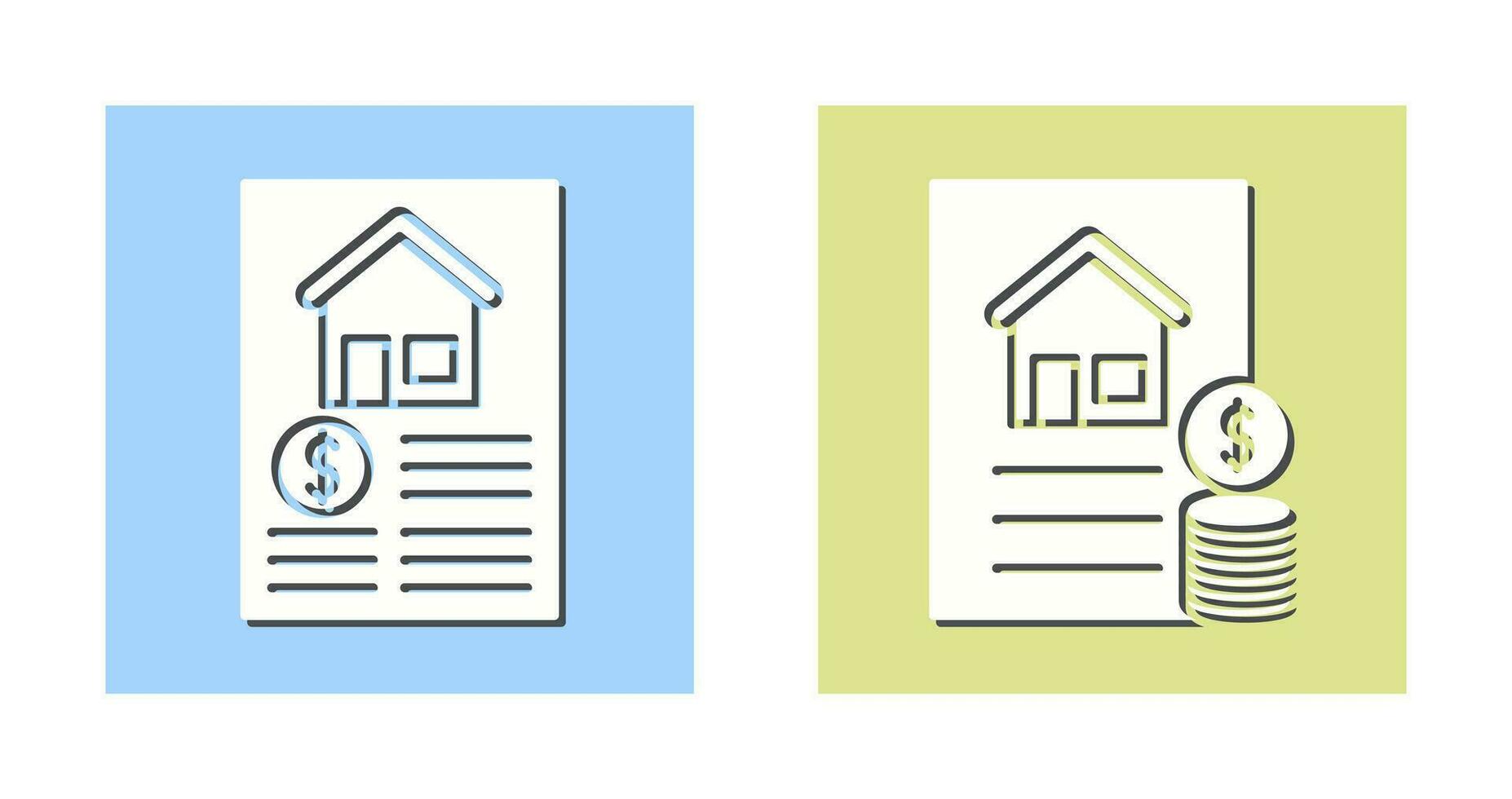 Document and Financial Icon vector