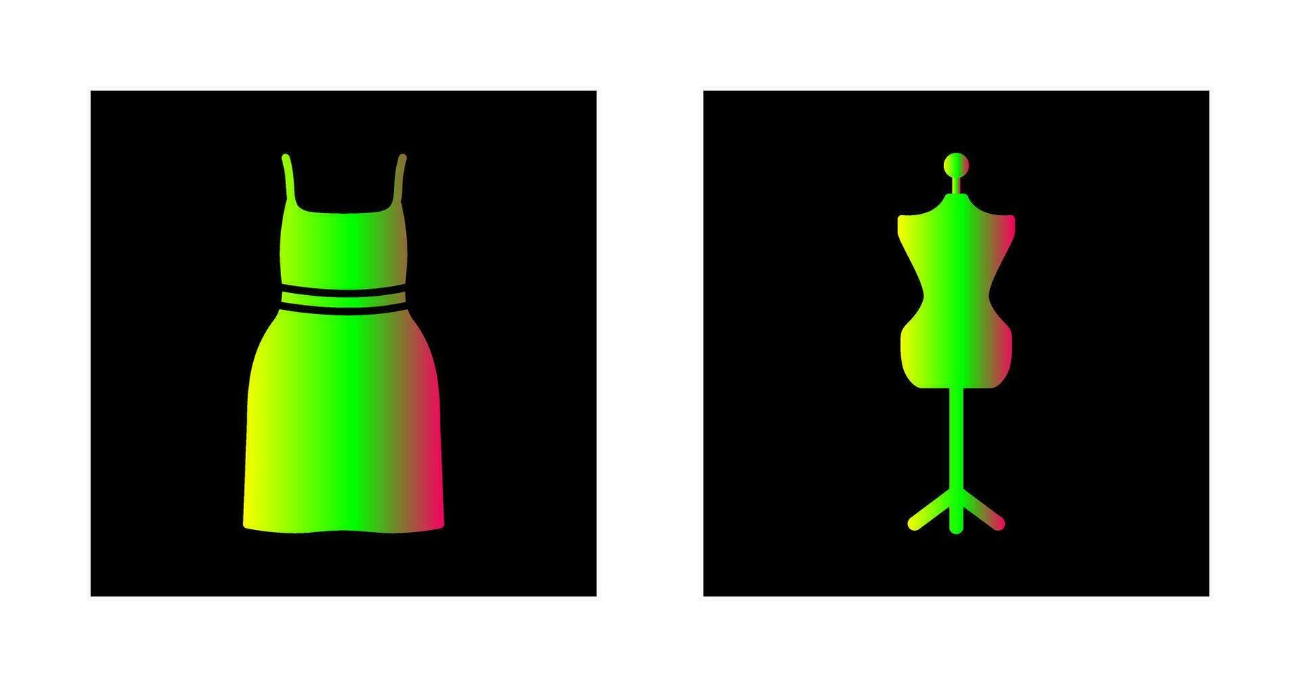 Cocktail Dress and Dress Holder Icon vector