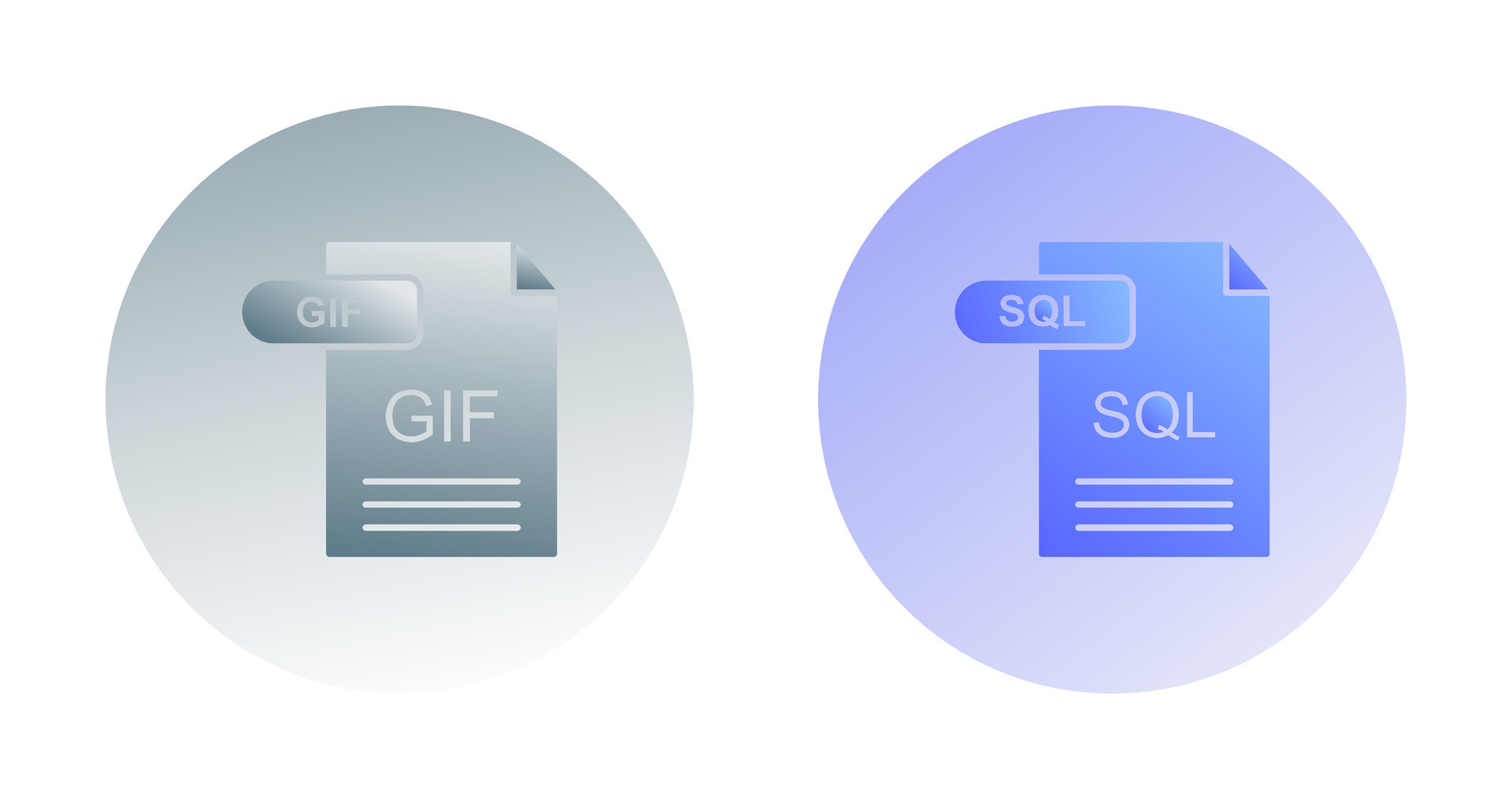 GIF and SQL Icon 32771900 Vector Art at Vecteezy