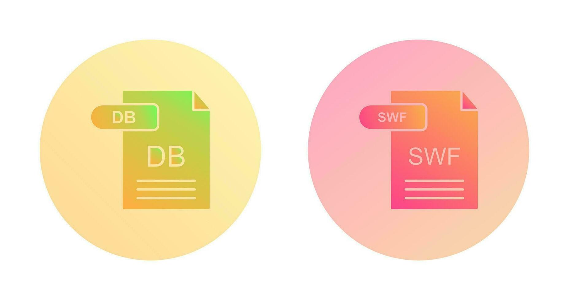 db y swf icono vector