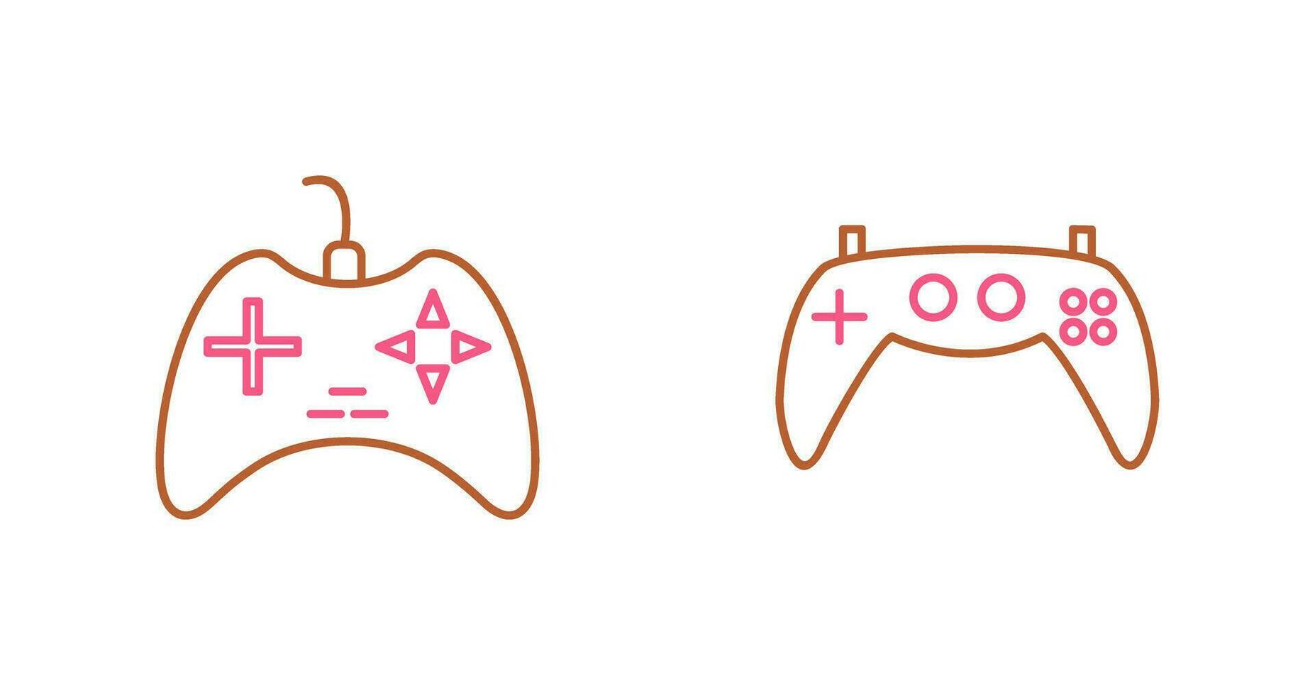 Gaming Console and Gaming Console Icon vector