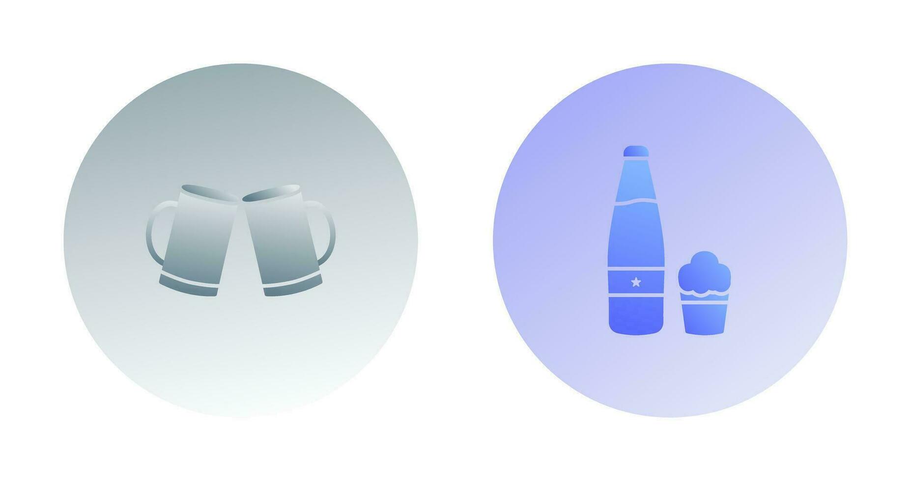 Beers Toasting and Beer Icon vector