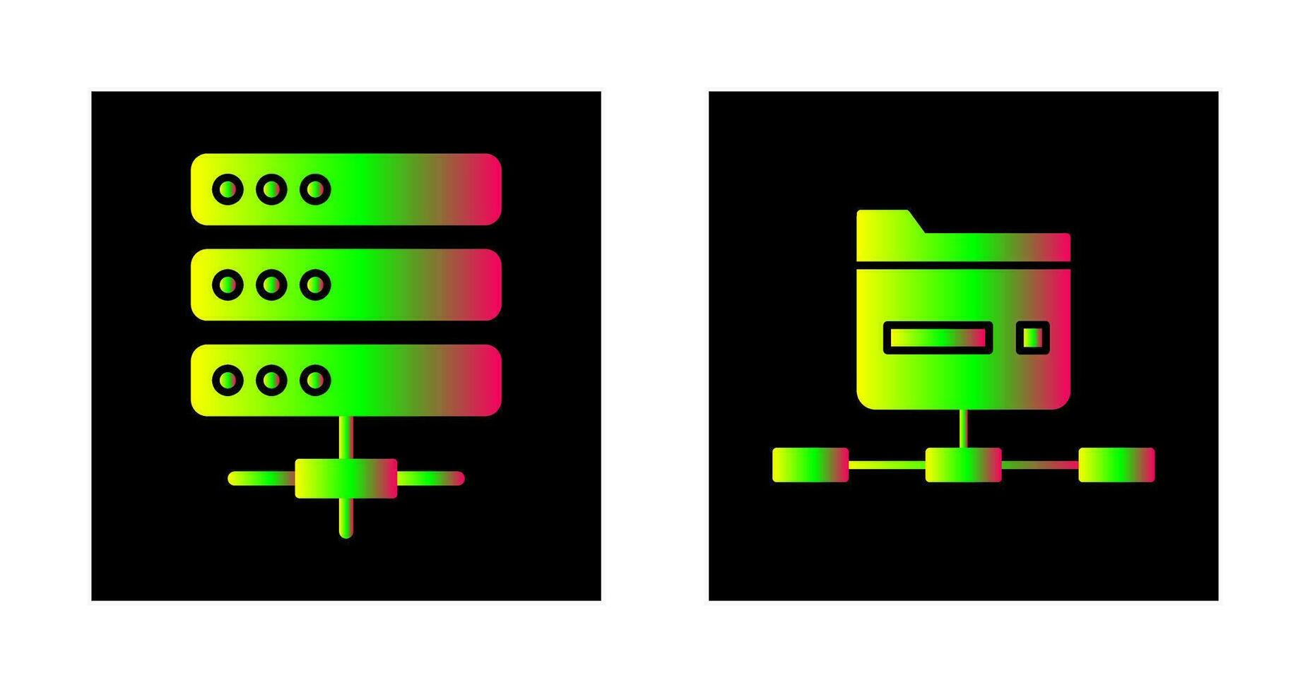 Server and Network Icon vector