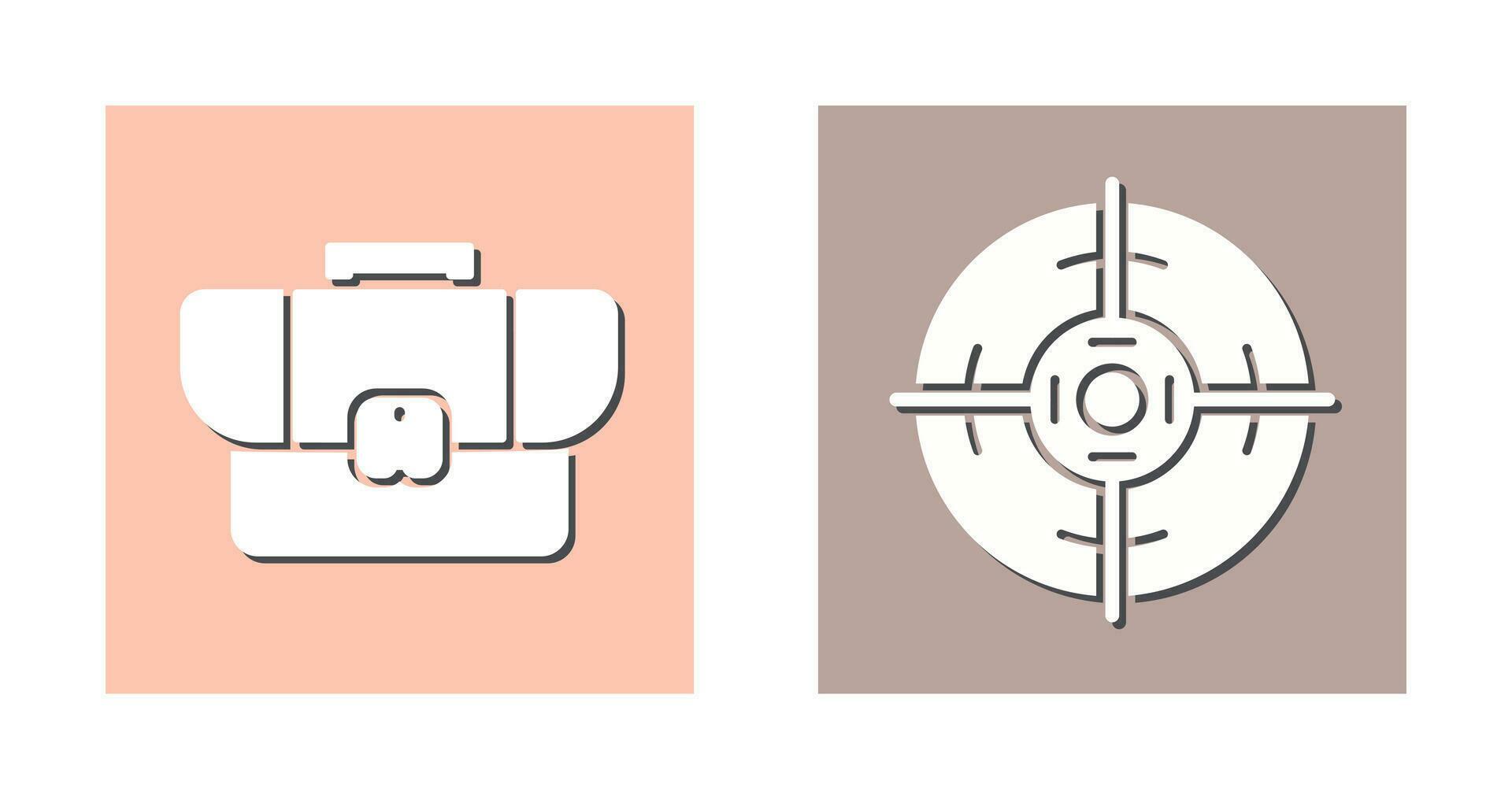 Briefcase and Target Icon 32772058 Vector Art at Vecteezy