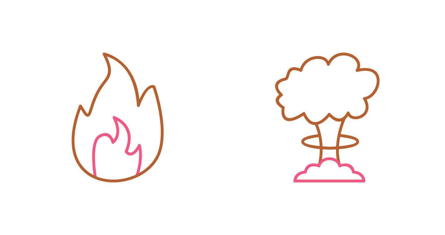 flame and bomb blast Icon vector