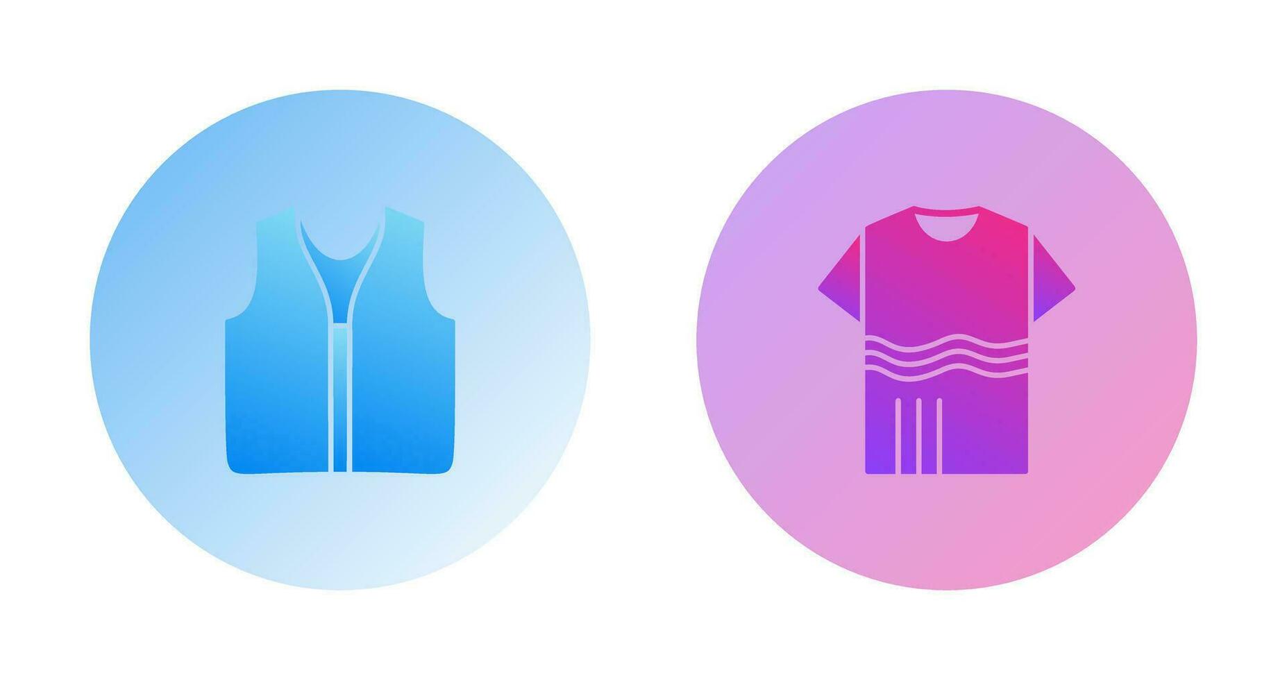 Swimming Vest and Accessory Icon vector
