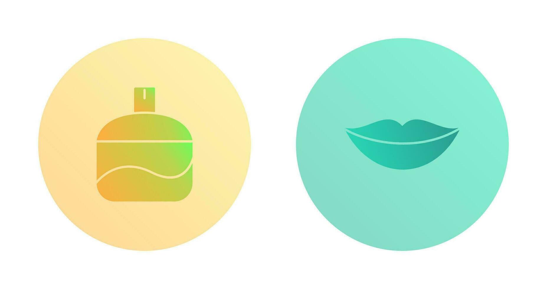 Fragrance and Lips Icon vector