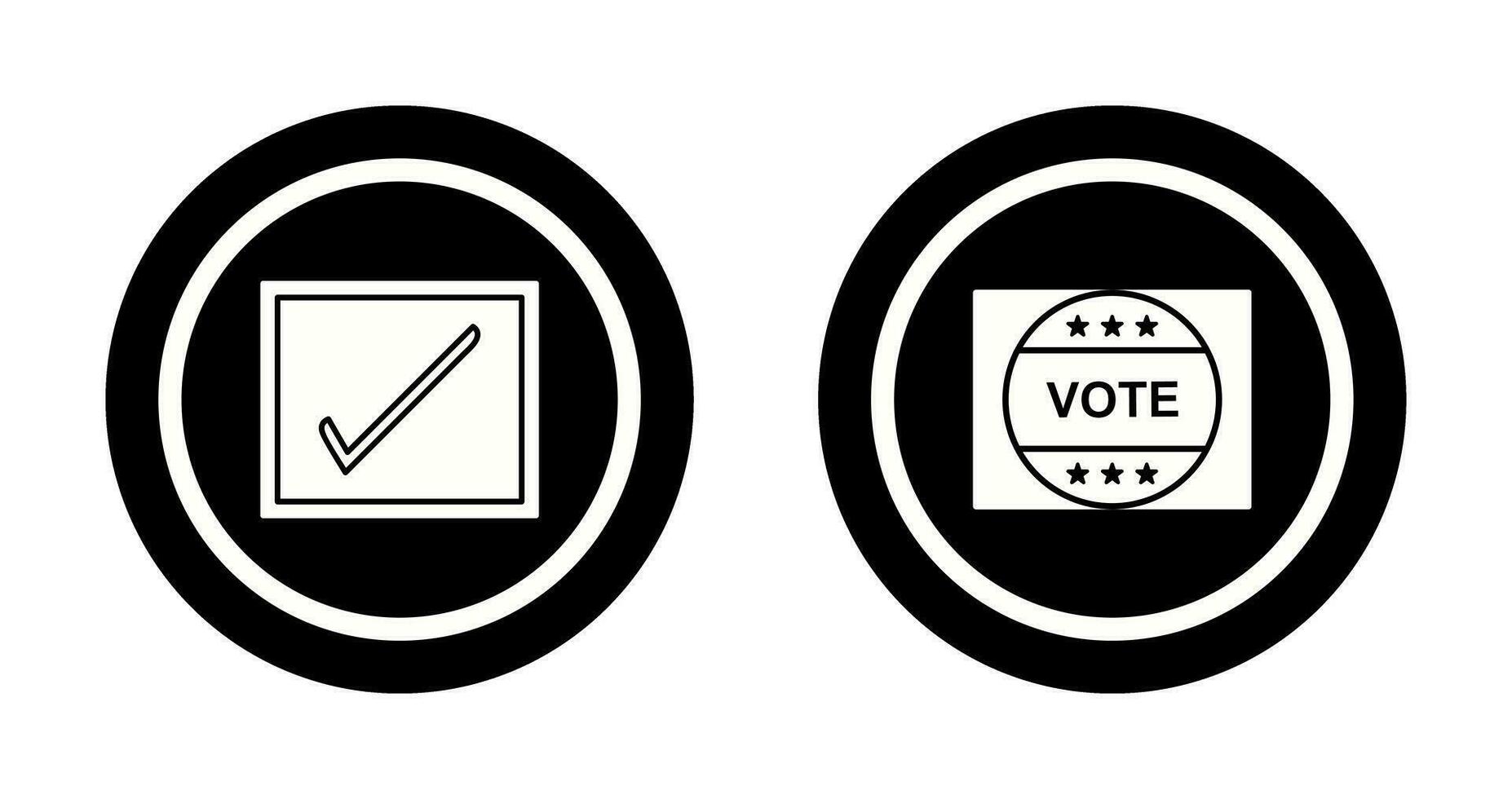 Checkbox and Vote Sticker Icon vector