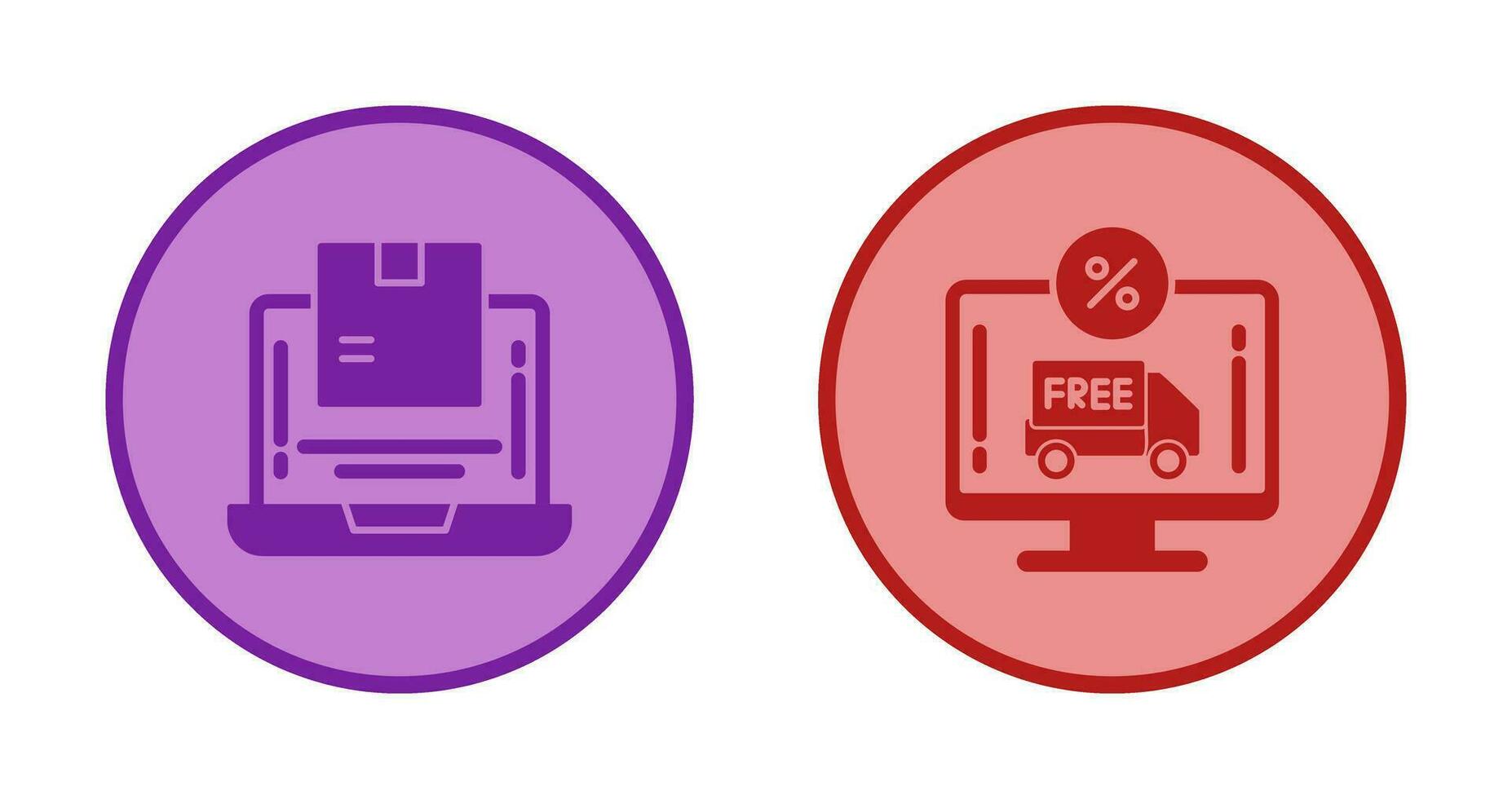 Delivery and Discount Icon vector