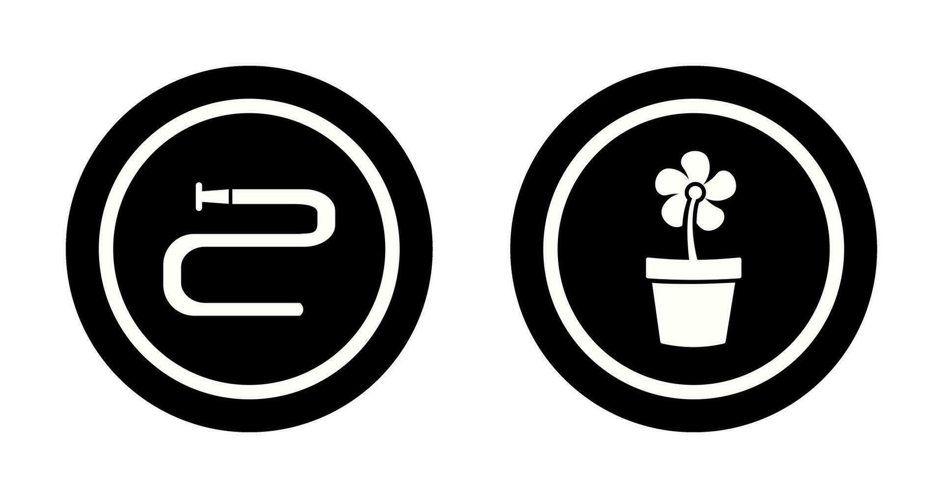 Water Pipe and Lower Pot Icon vector