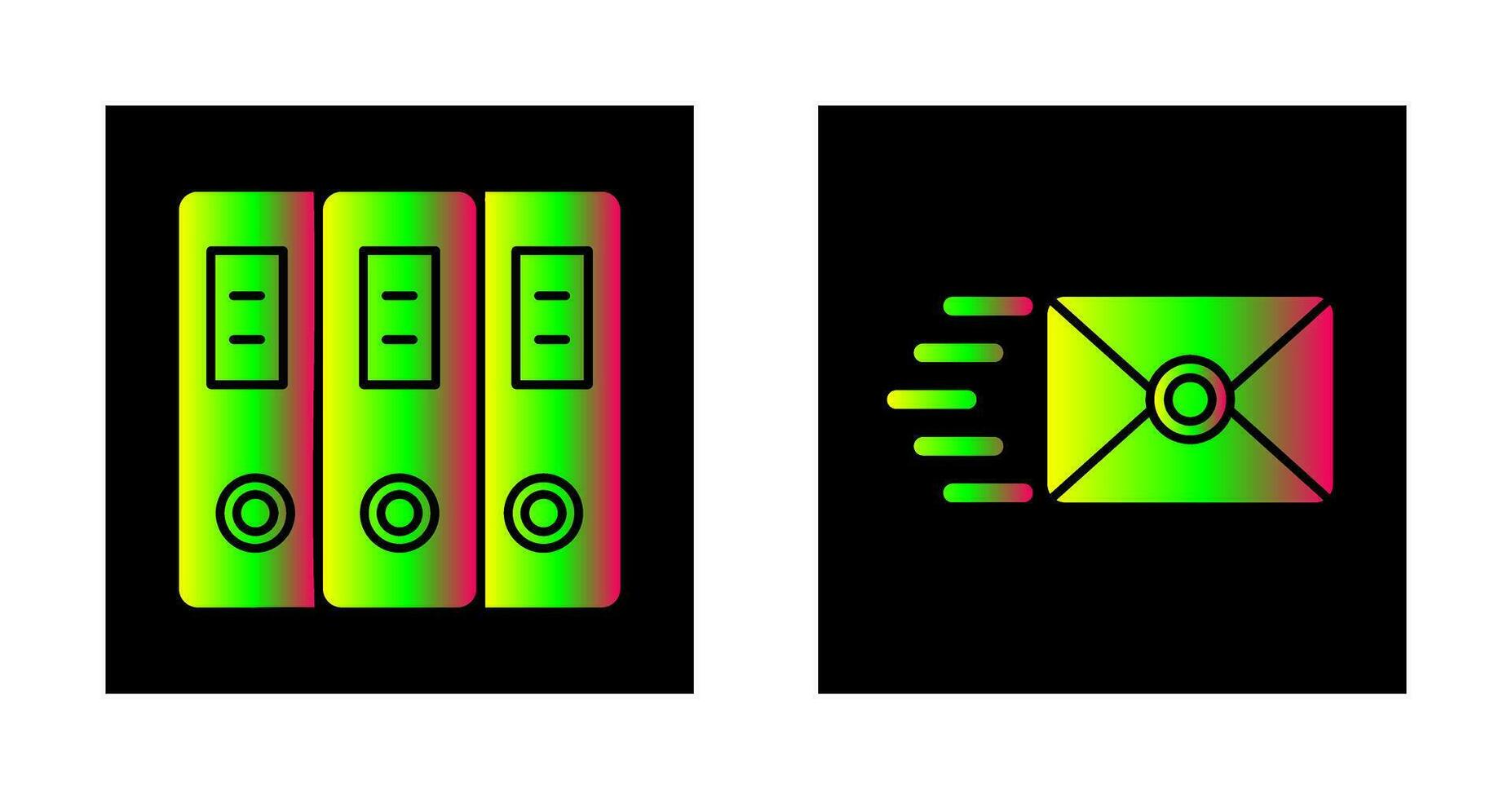 Document and Envelope Icon vector