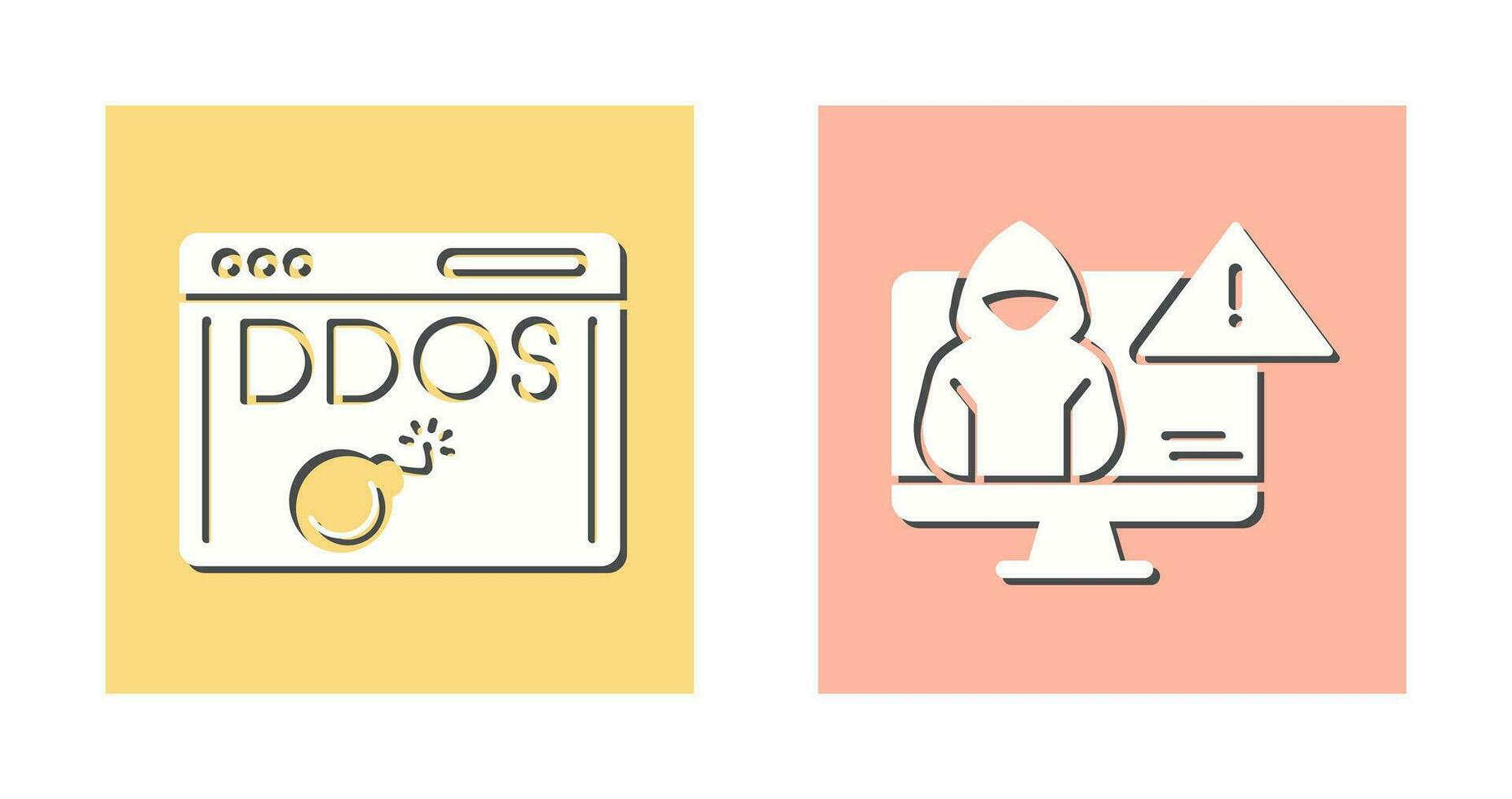 Dados Attack and Threat Icon vector