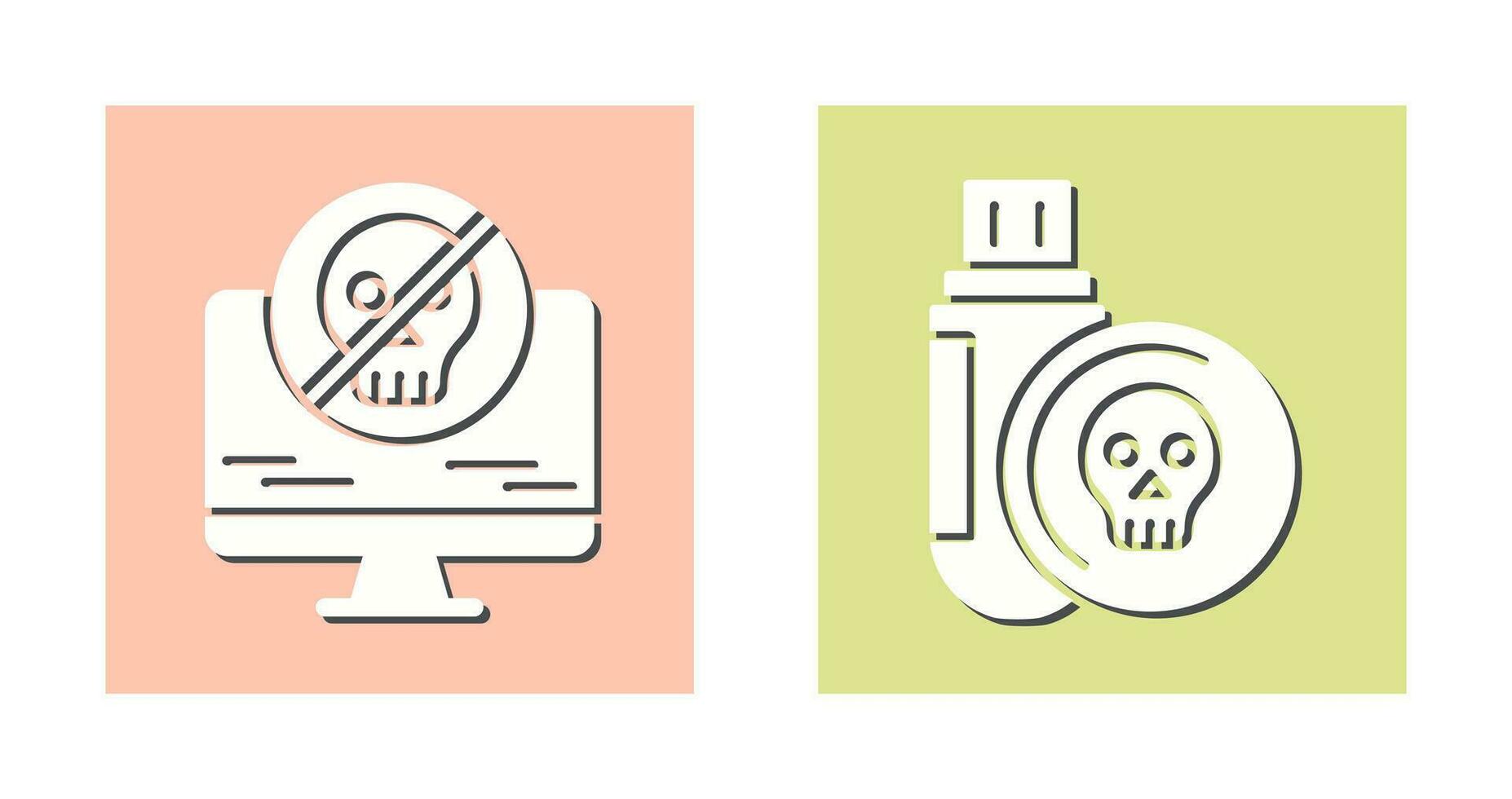 Antivirus and Infected Icon vector