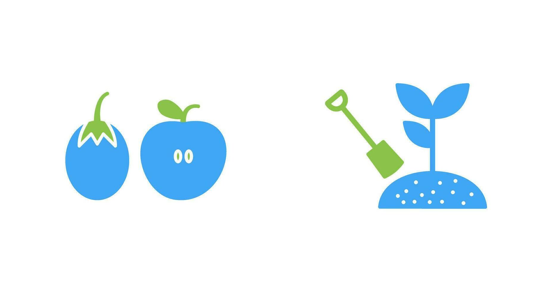 Fruits and Vegetables and Plantation Icon vector