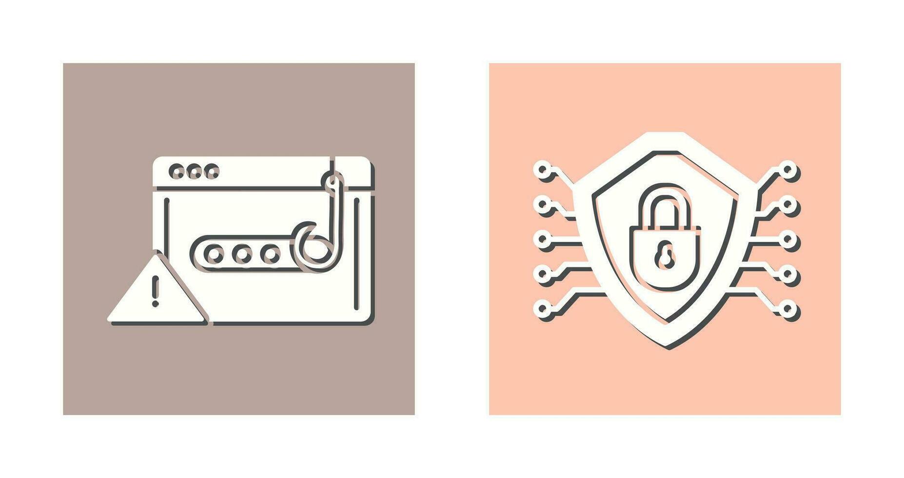 Phishing Password and Security Icon vector
