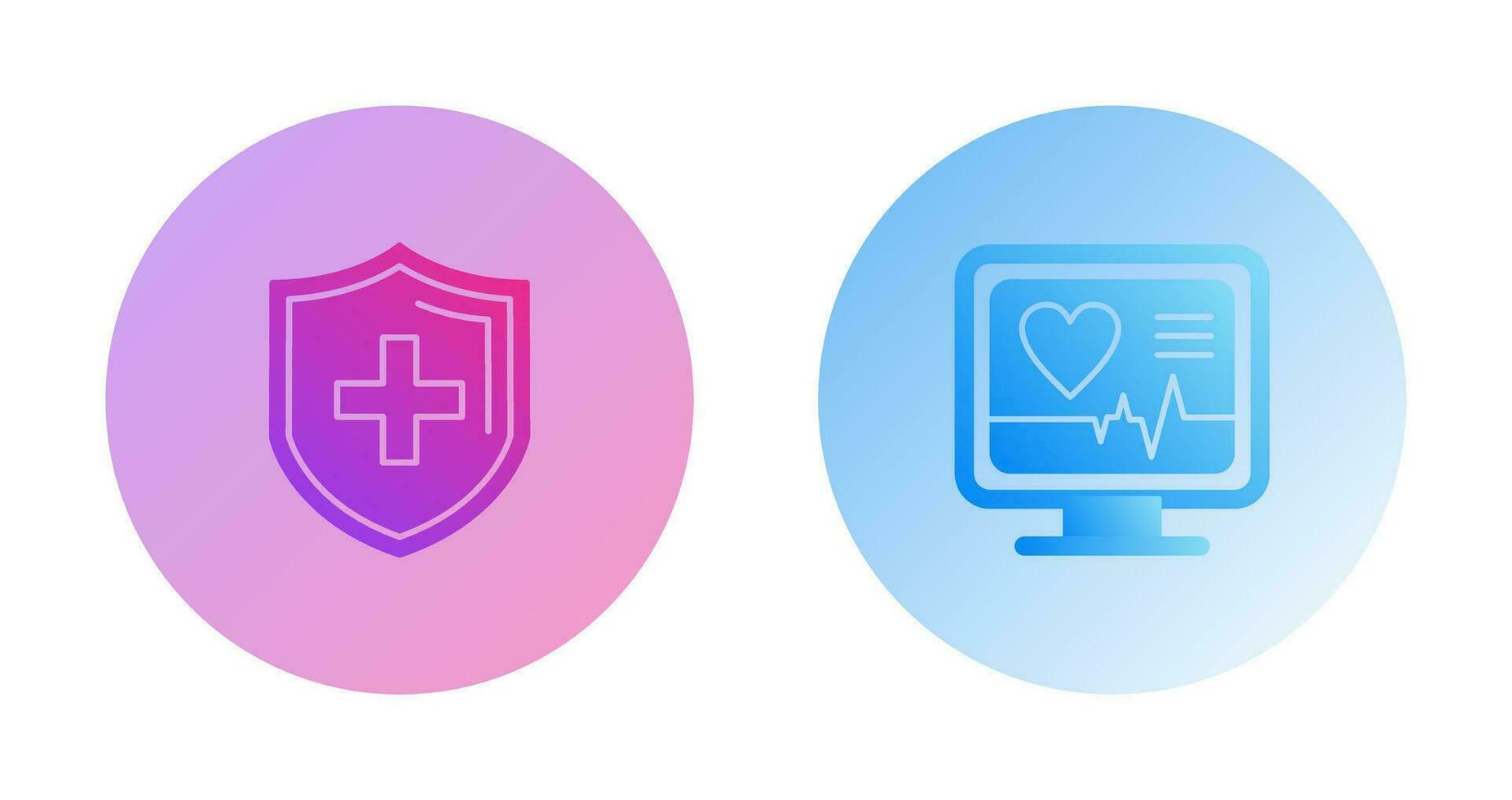 Protection and Plus Icon vector