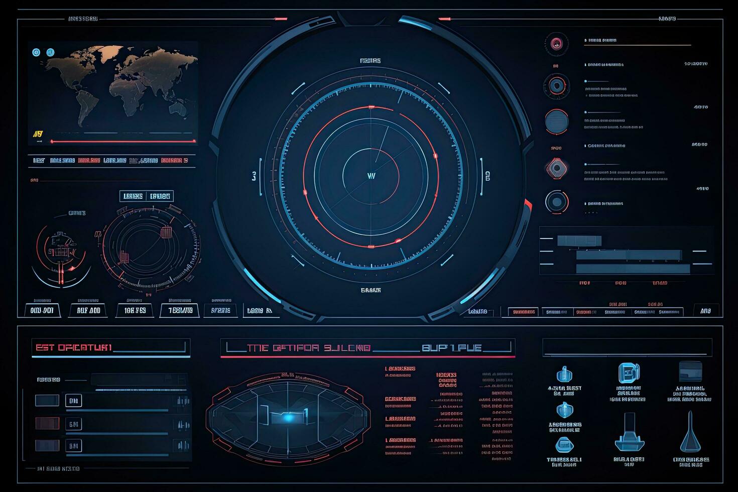 futurista virtual gráfico toque usuario interfaz, hud. para web, sitio, móvil aplicaciones aislado en negro fondo, tecno, en línea diseño, negocio, hud elementos interfaz para interfaz gráfica de usuario, ai generado foto