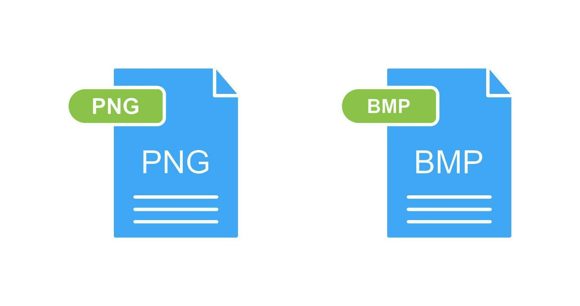 PNG and BMP Icon vector