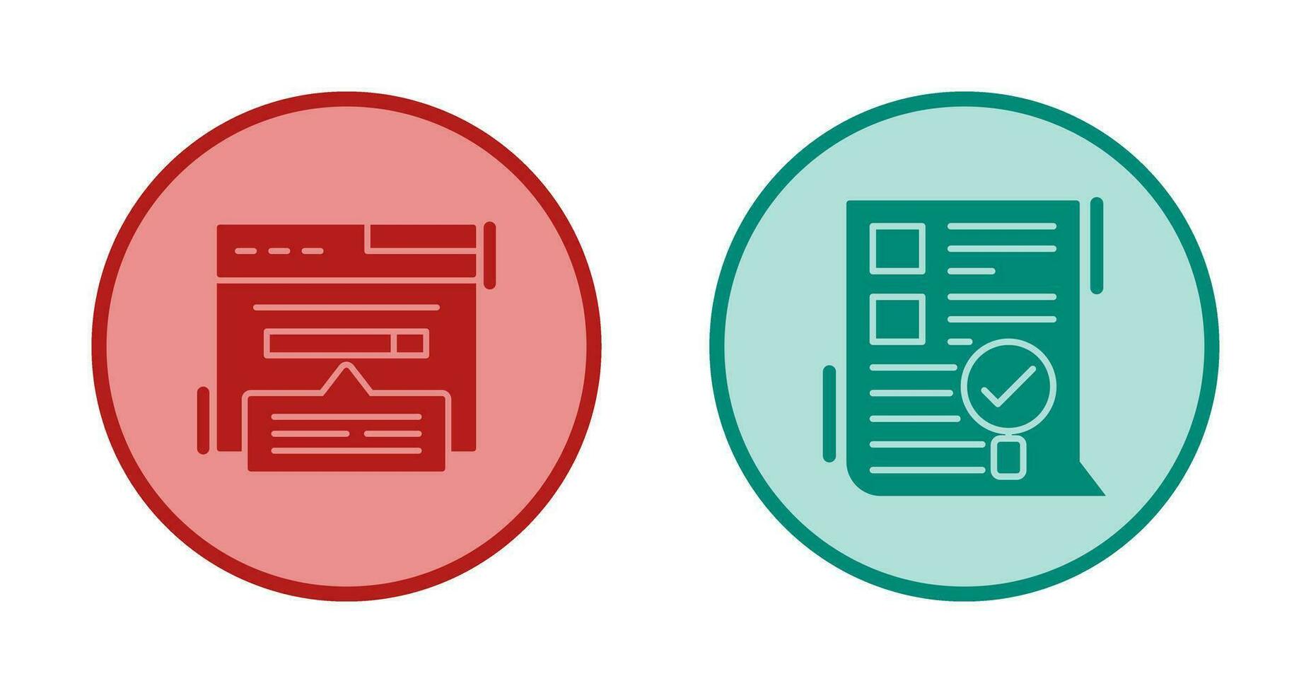 Keyword Search and SEO Audit Icon vector