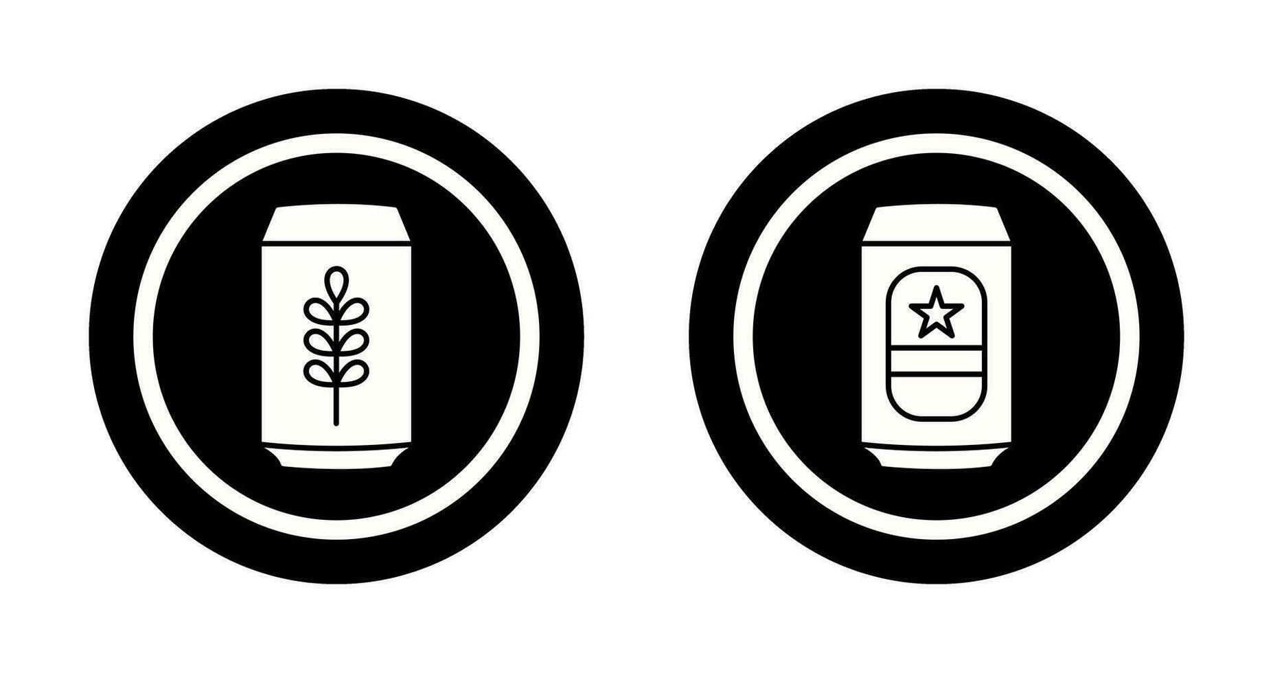 Beer Can and beerage Icon vector