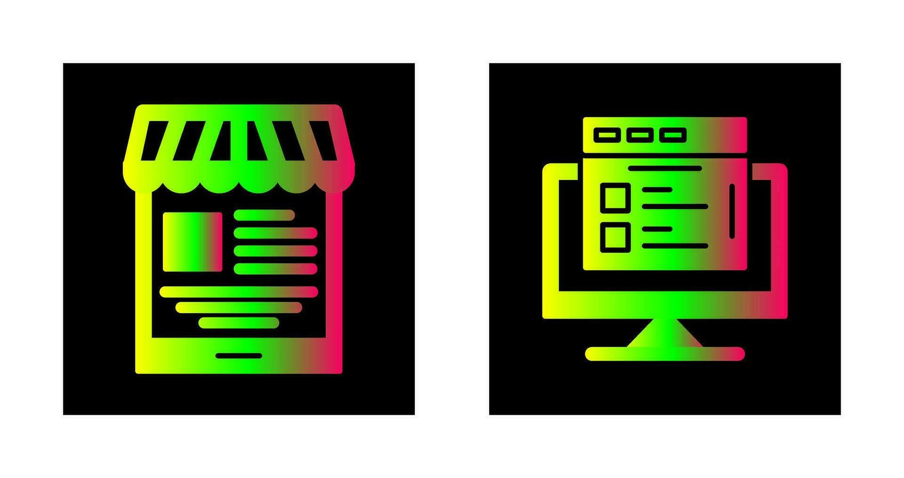 Mobile Shop and Search Product Icon vector