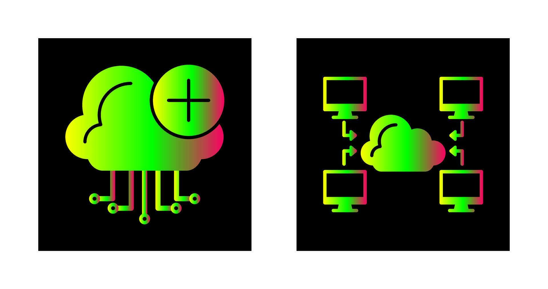 Cloud Computing and Computer Icon 32772774 Vector Art at Vecteezy