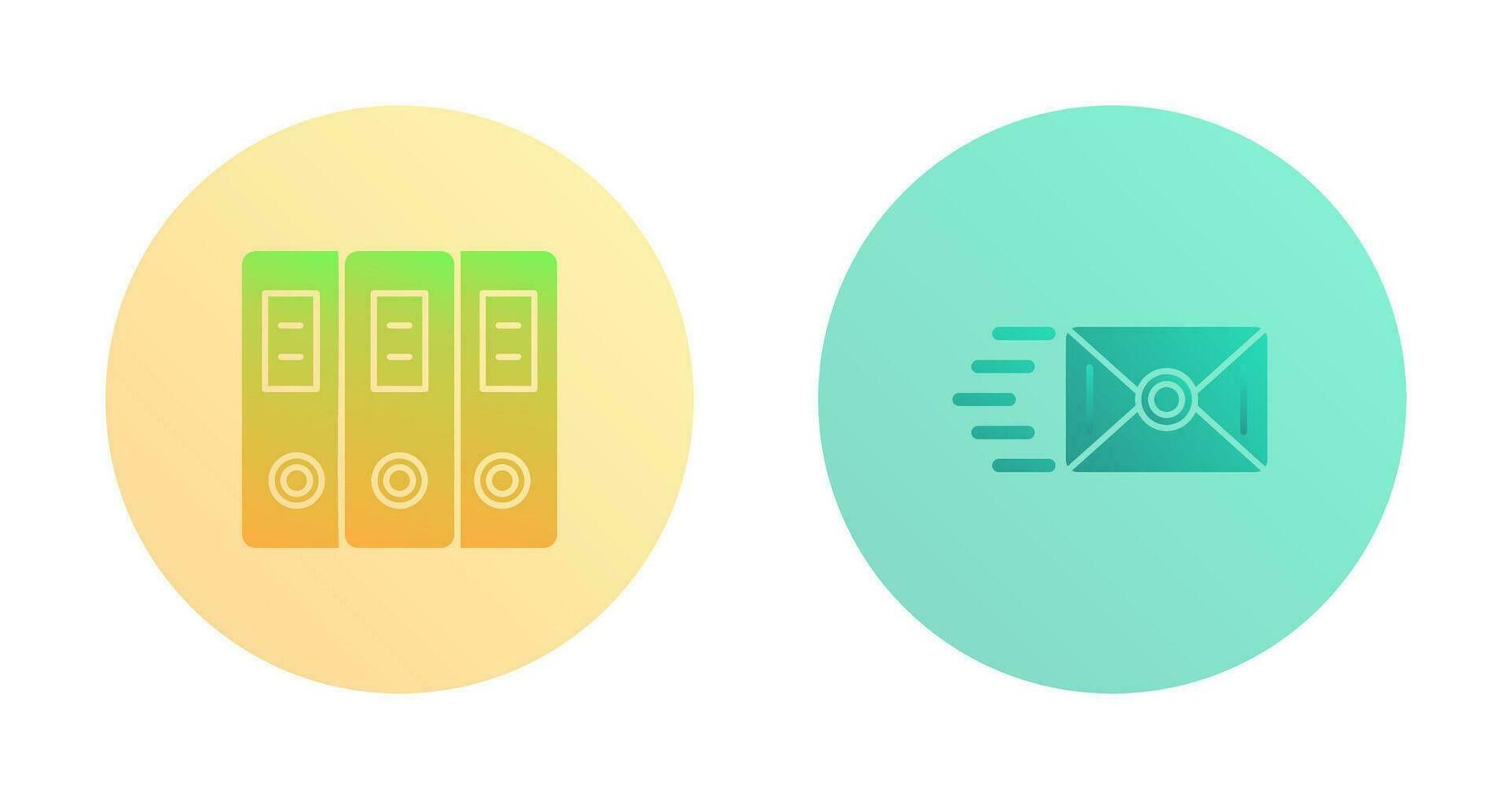 Document and Envelope Icon vector