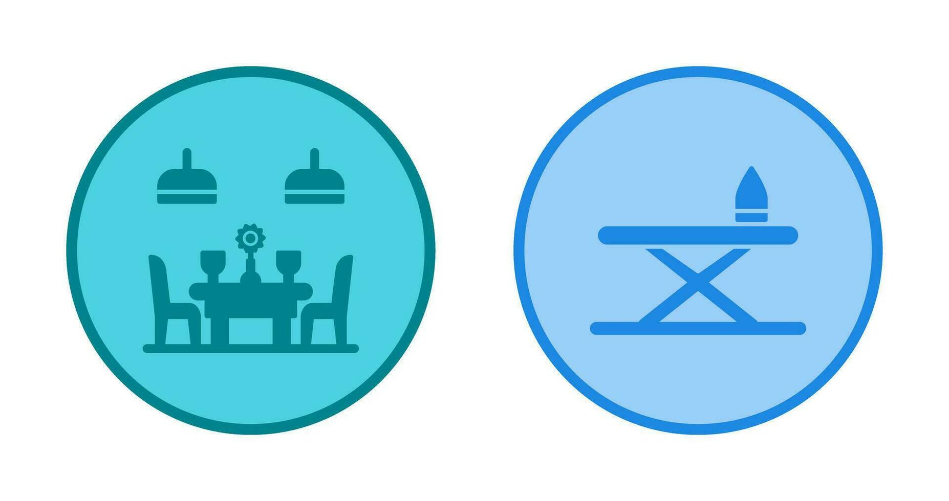 hierro tablero y mesa icono vector