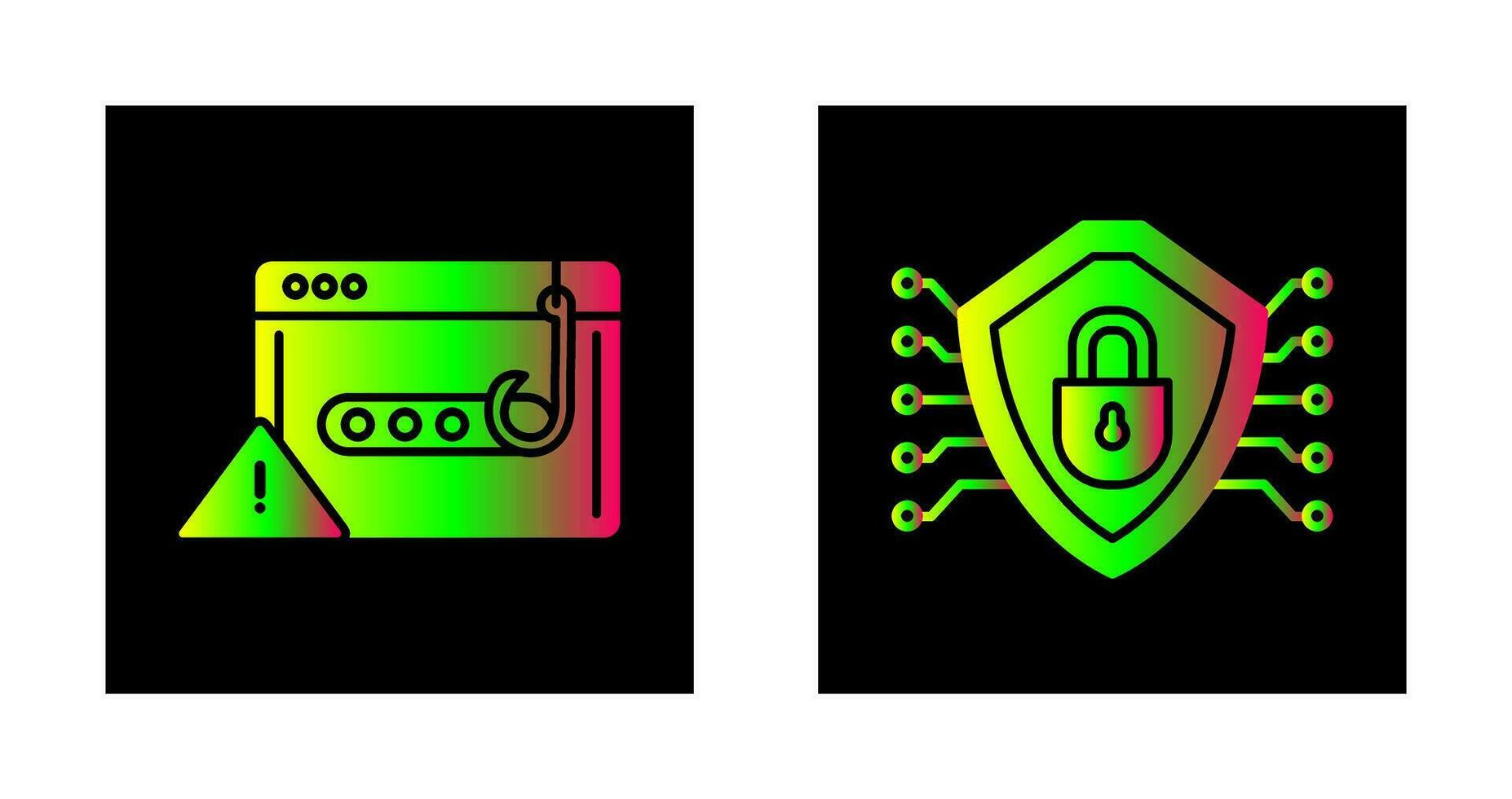 Phishing Password and Security Icon vector
