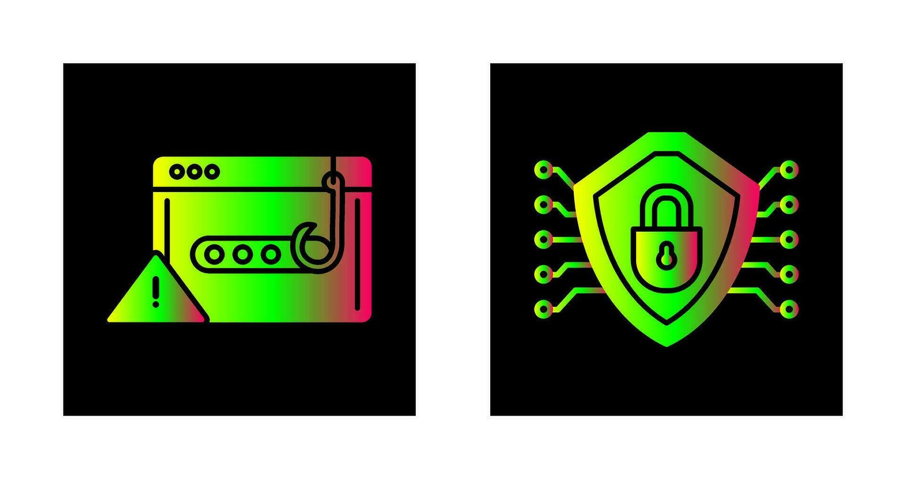 suplantación de identidad contraseña y seguridad icono vector