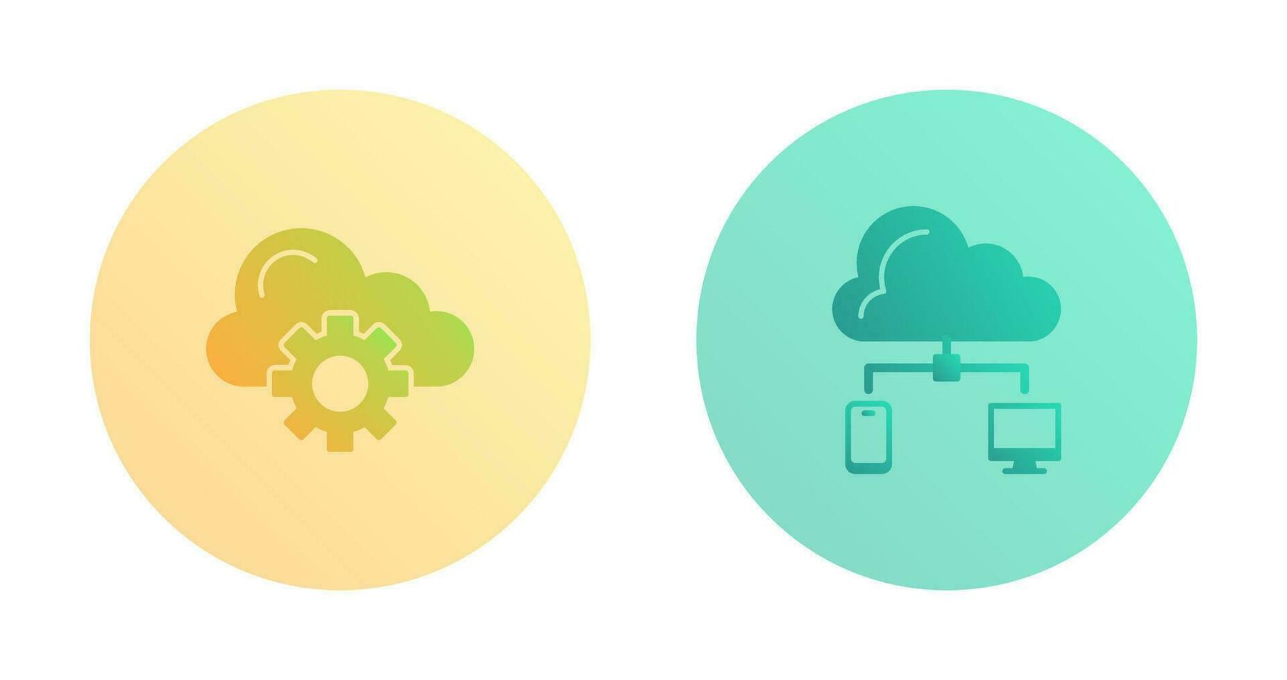 Cloud Computing and Cloud  Icon vector