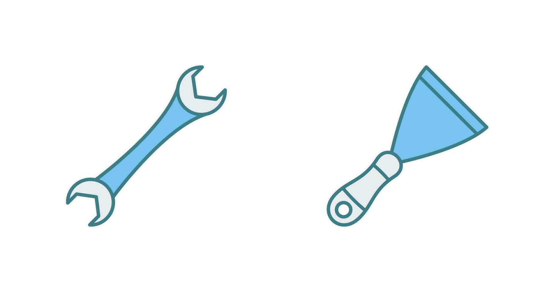 Spanner and Spatula Icon vector