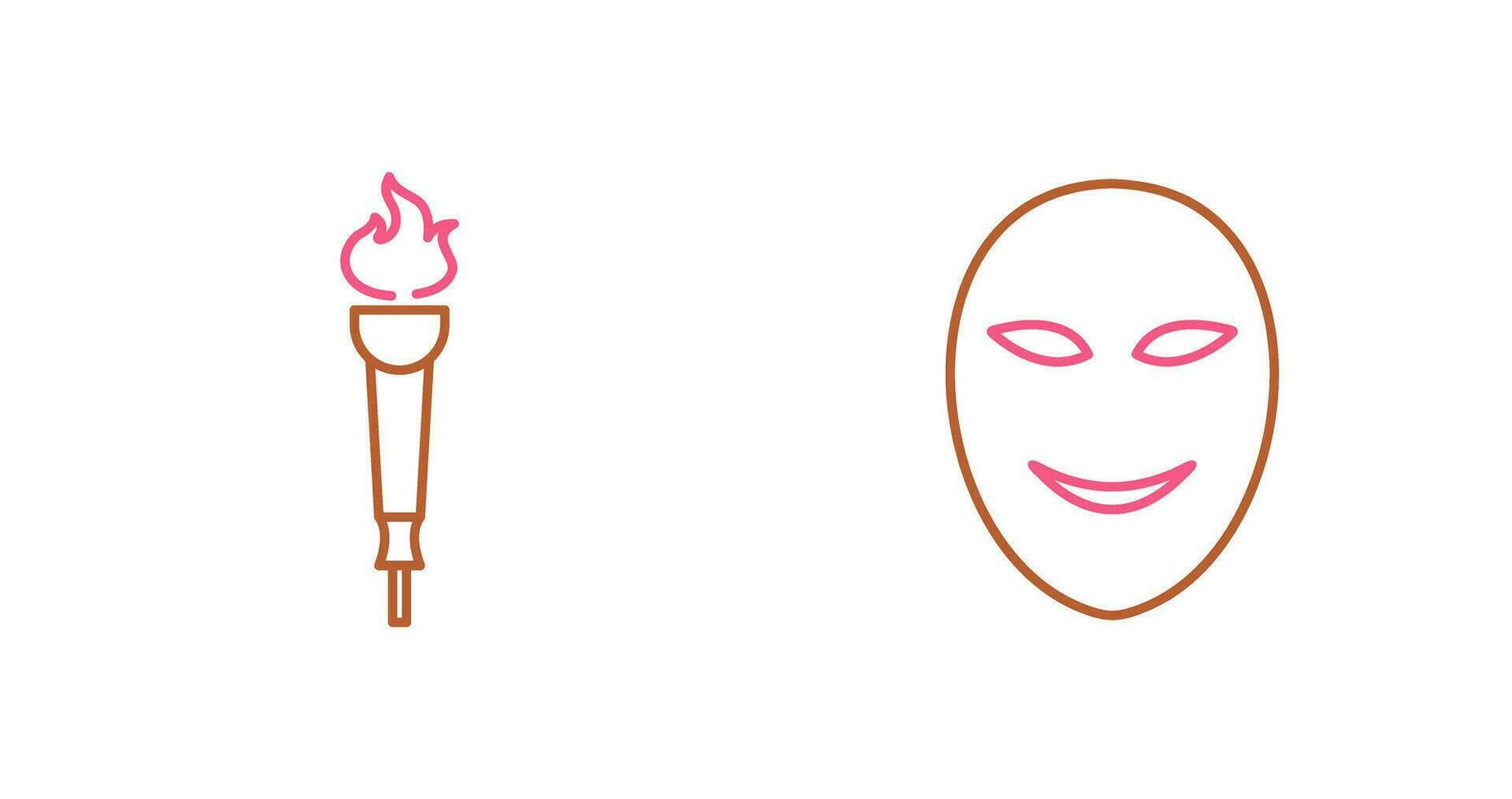 Museum Torch and Ancient Icon vector